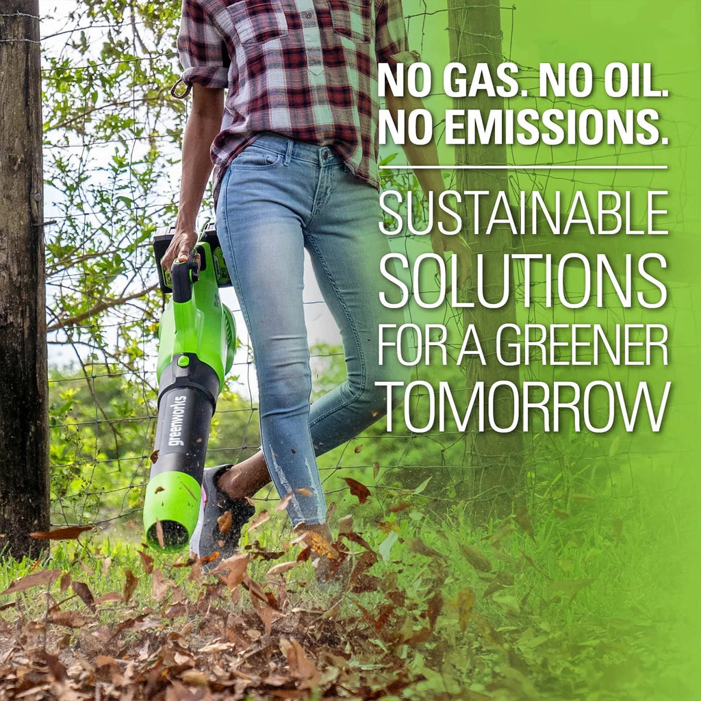 48V Brushless Leaf Blower 515CFM 125MPH with 2 2.0Ah Batteries & 4A Dual Port Charger A1821