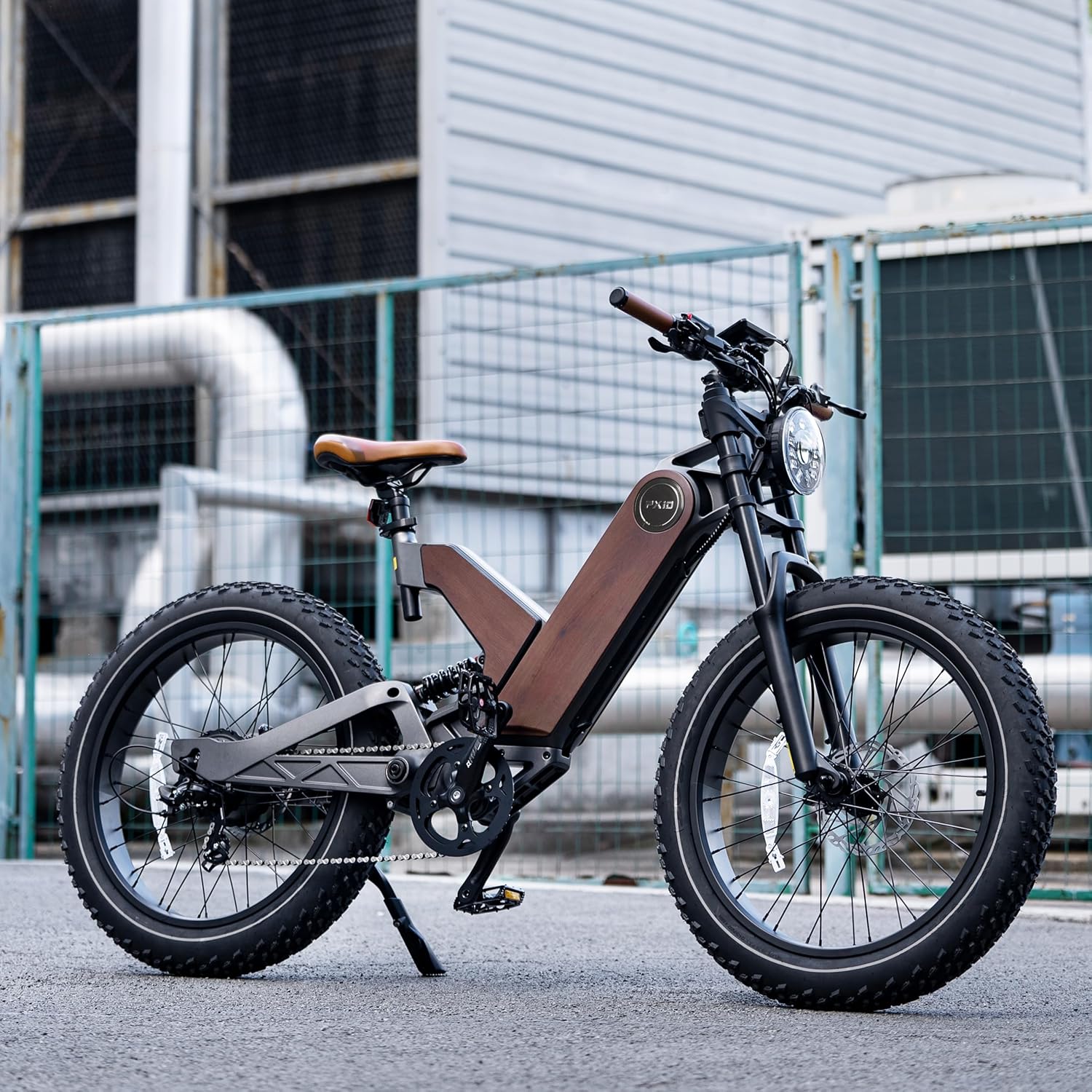 24 * 4.0" Fat Tires Electric Bicycle with 48V20Ah Battery, 7 Gears, Full Suspension Hydraulic Brakes C95095
