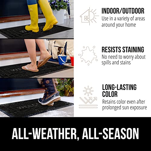 Gray Diamond 17x29 Natural Rubber Doormat O3380