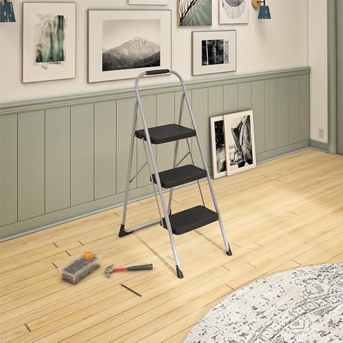 Three Big Folding Step Stool with Rubber Hand Grip I65766
