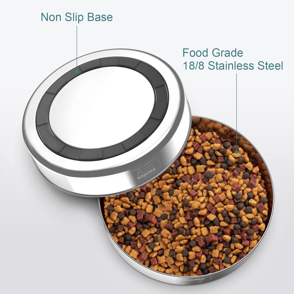 Stainless Steel Dog Bowl with Rubber Base, 42oz G887692
