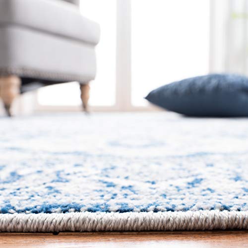 Navy & Grey Area Rug U838