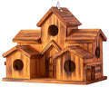 Brown Set of 1 Hanging Birdhouse Z80028