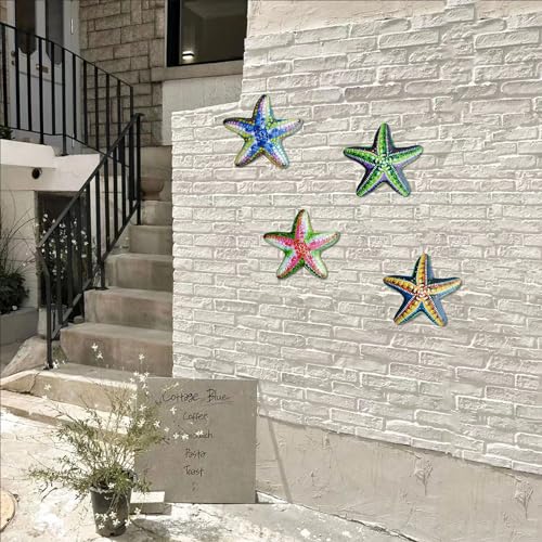 Peach Iron Starfish Wall Decor P32172
