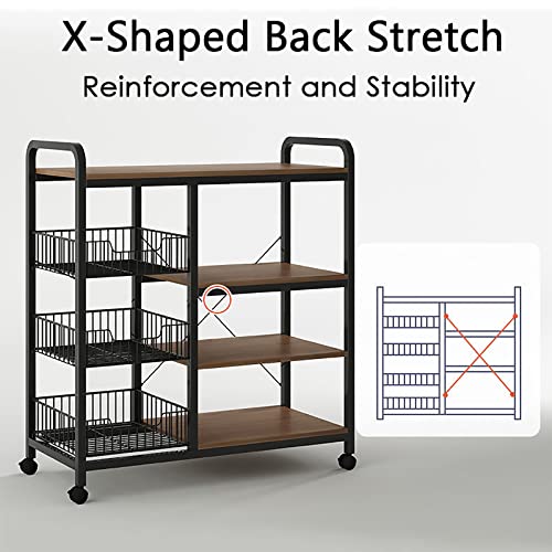 5-Tier Kitchen Bakers Rack with Shelves Y394