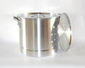 32 QT Aluminum Stock Pot with Steamer Rack and Lid X550
