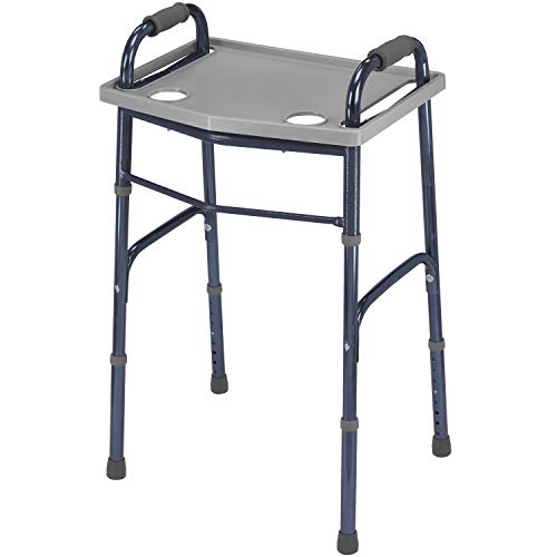 Gray Walker Tray With Cup Holders B1104