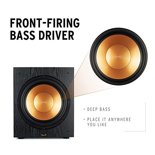 Black Subwoofer Speaker Pair K593