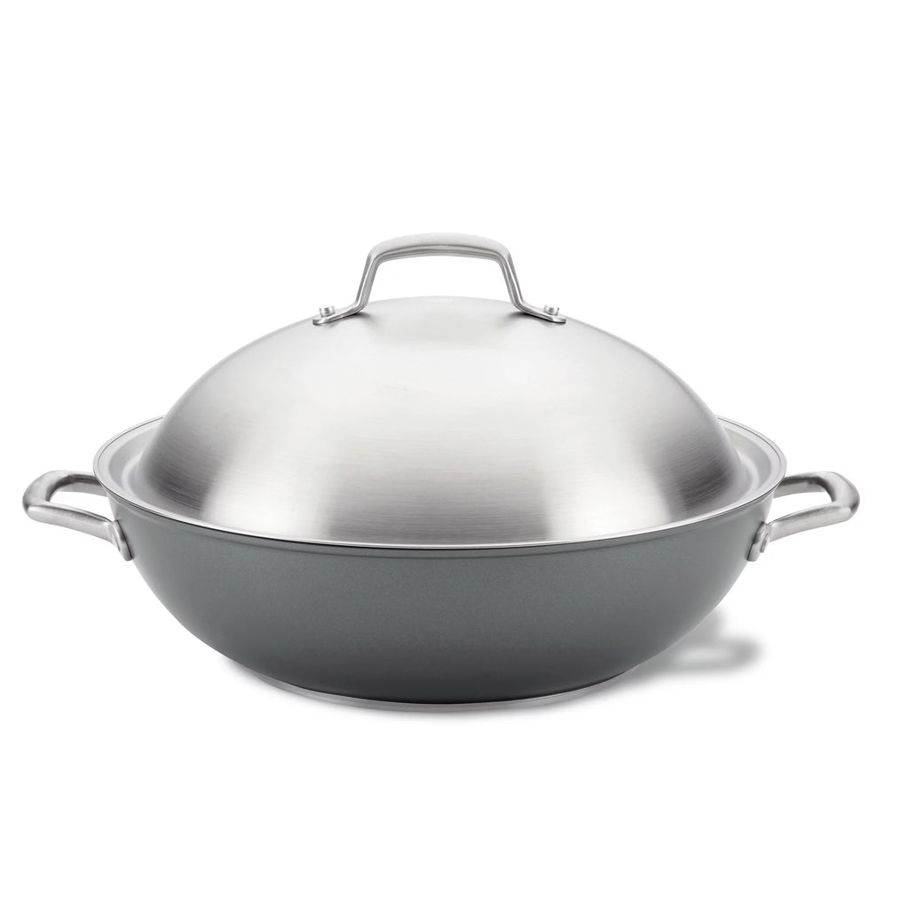 13.5-Inch Hard-Anodized Nonstick Wok with Lid X624832