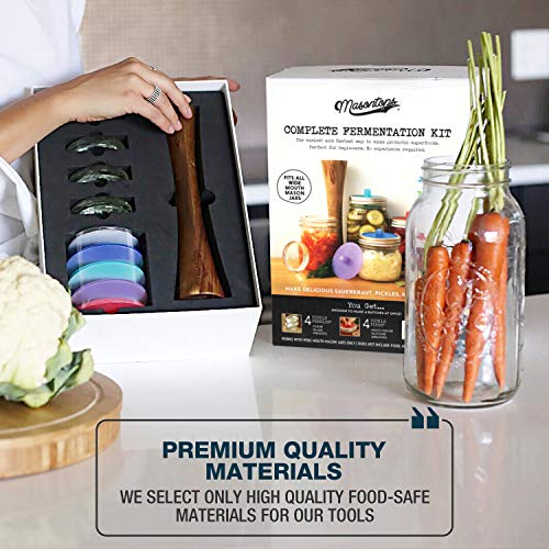 Fermentation Jar Starter Set with Mason Jar, Lids & Weight C784673