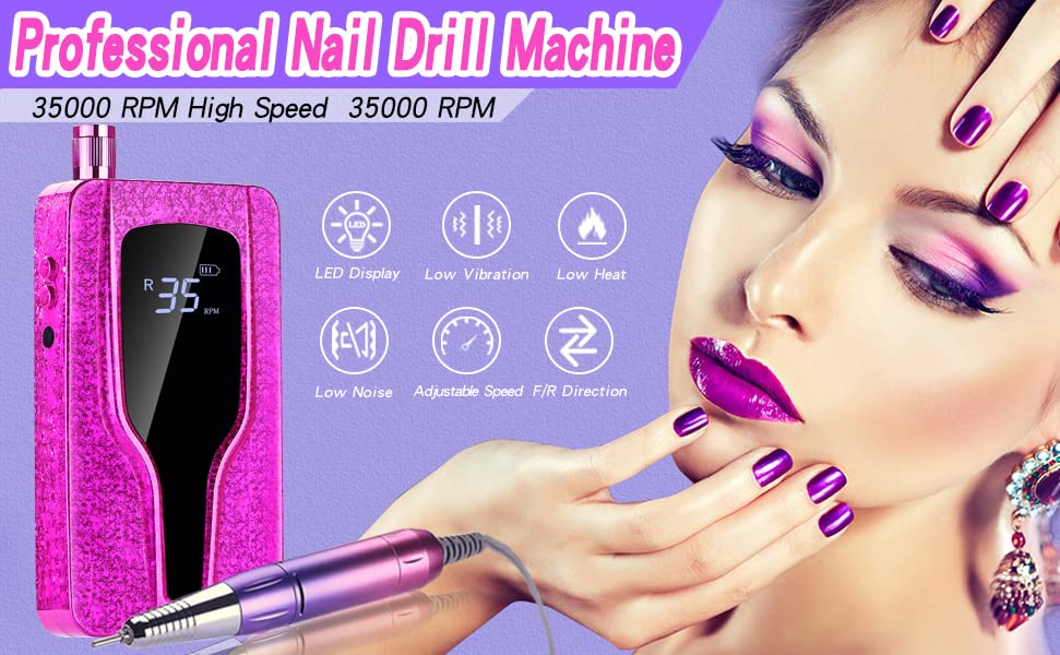 Rechargeable Cordless Electric Nail Drill Q2190