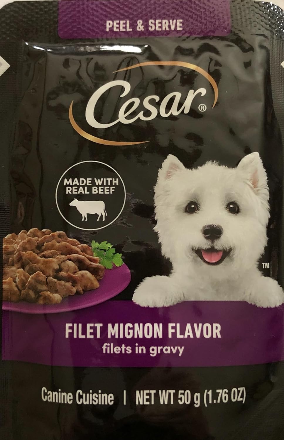 15 Pouches 1.76oz Each Dog Food Variety Pack with Waste Bag Roll D372444