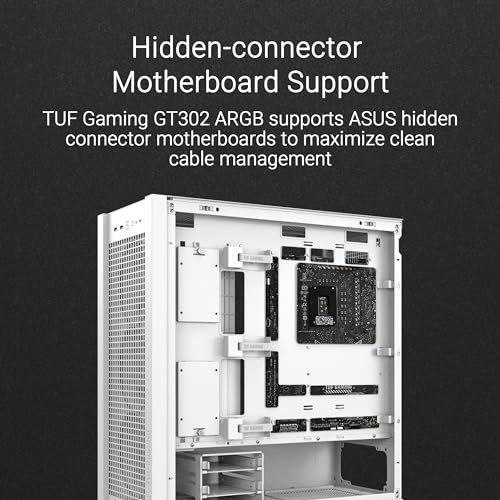 White ATX Mid-Tower PC Case with Four 140 mm ARGB Fans and Interchangeable Tempered Glass or Mesh Side Panels S6894