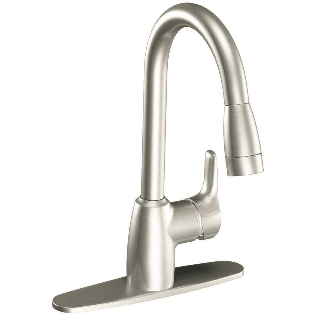 One-Handle Pullout Kitchen Faucet Classic Stainless X315