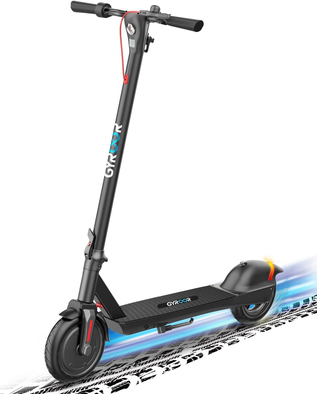 Electric Scooter with 23 Miles Range, 19 Mph, 380W Motor, 8.5" Pneumatic Tire B552