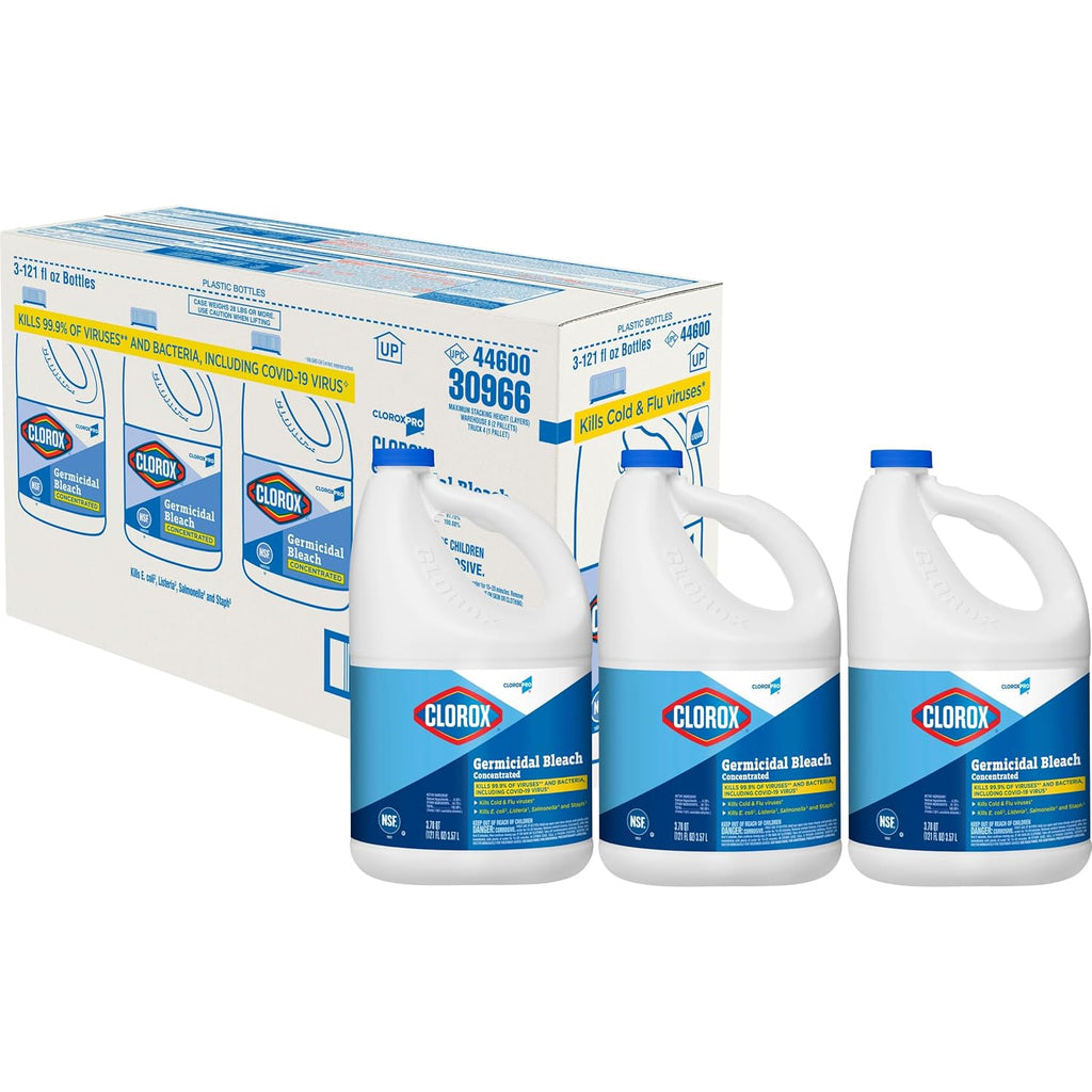 121 Ounce Bottle Pack of 3 Germicidal Bleach V7873