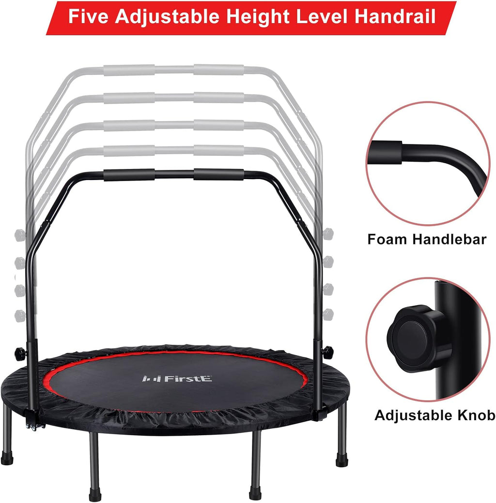 50" Foldable Fitness Trampoline with Adjustable Foam Handle C36388