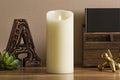 Ivory 6.5" Pillar Candle with Warm LED Light Z454923
