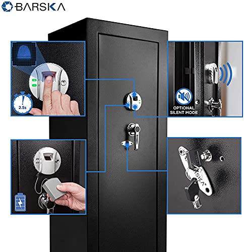 Biometric Fingerprint Rifle Safe with Removable Shelf L76842