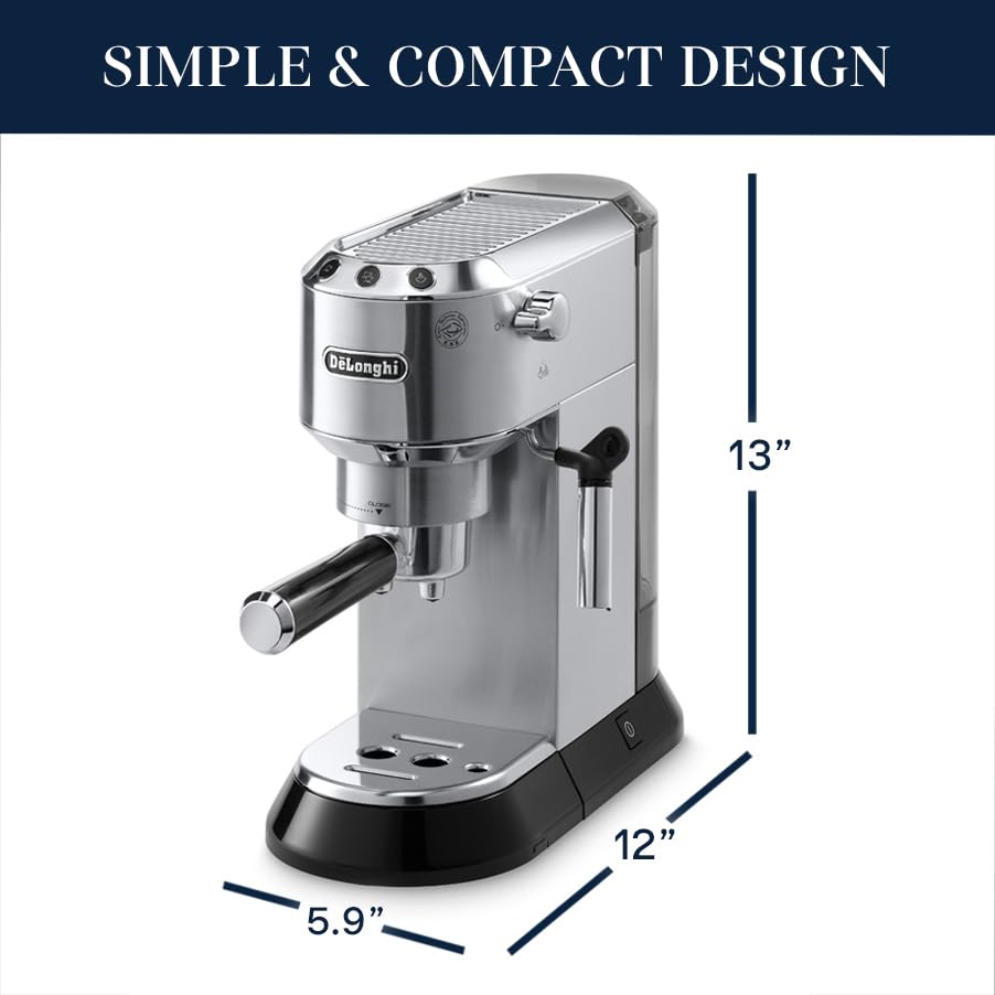 Espresso Machine with Milk Frother, Stainless Y3445