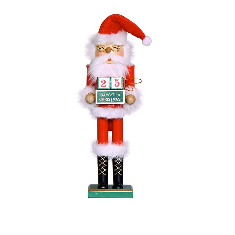 14 inches Wooden Nutcracker Christmas Decoration White T21316