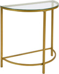 Gold Half Round Console Table K226931