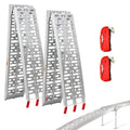 7.5FT Aluminum Folding Truck Loading Ramps with Support Legs / 2Pcs J623