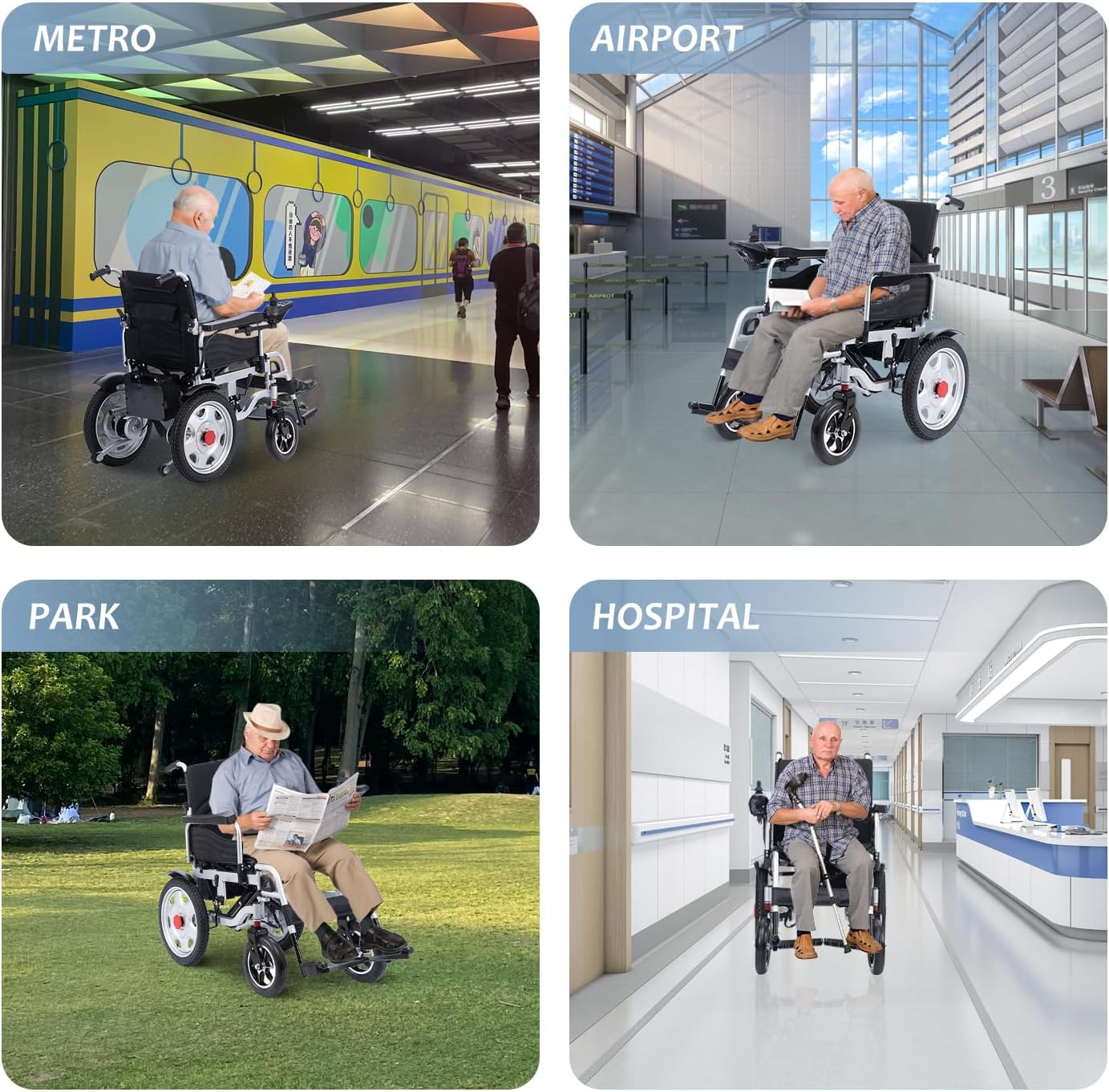 Lightweight Foldable Electric Wheelchair I654