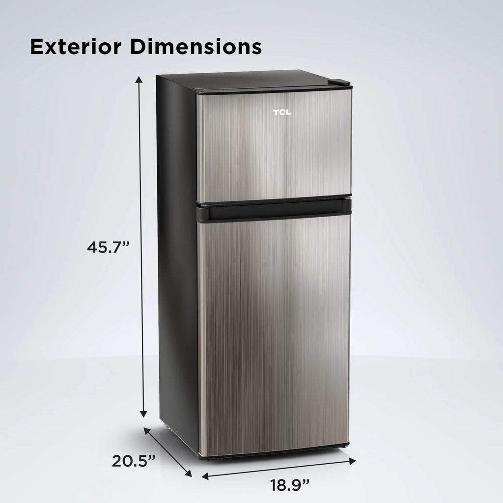 4.5 Cu. ft. Two Door Refrigerator Stainless Look O1231