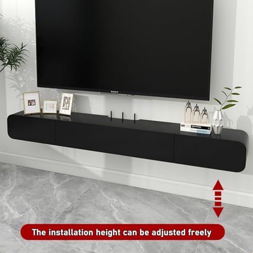 White Wall Mounted TV Stand Cabinet with Door, 120CM X378877