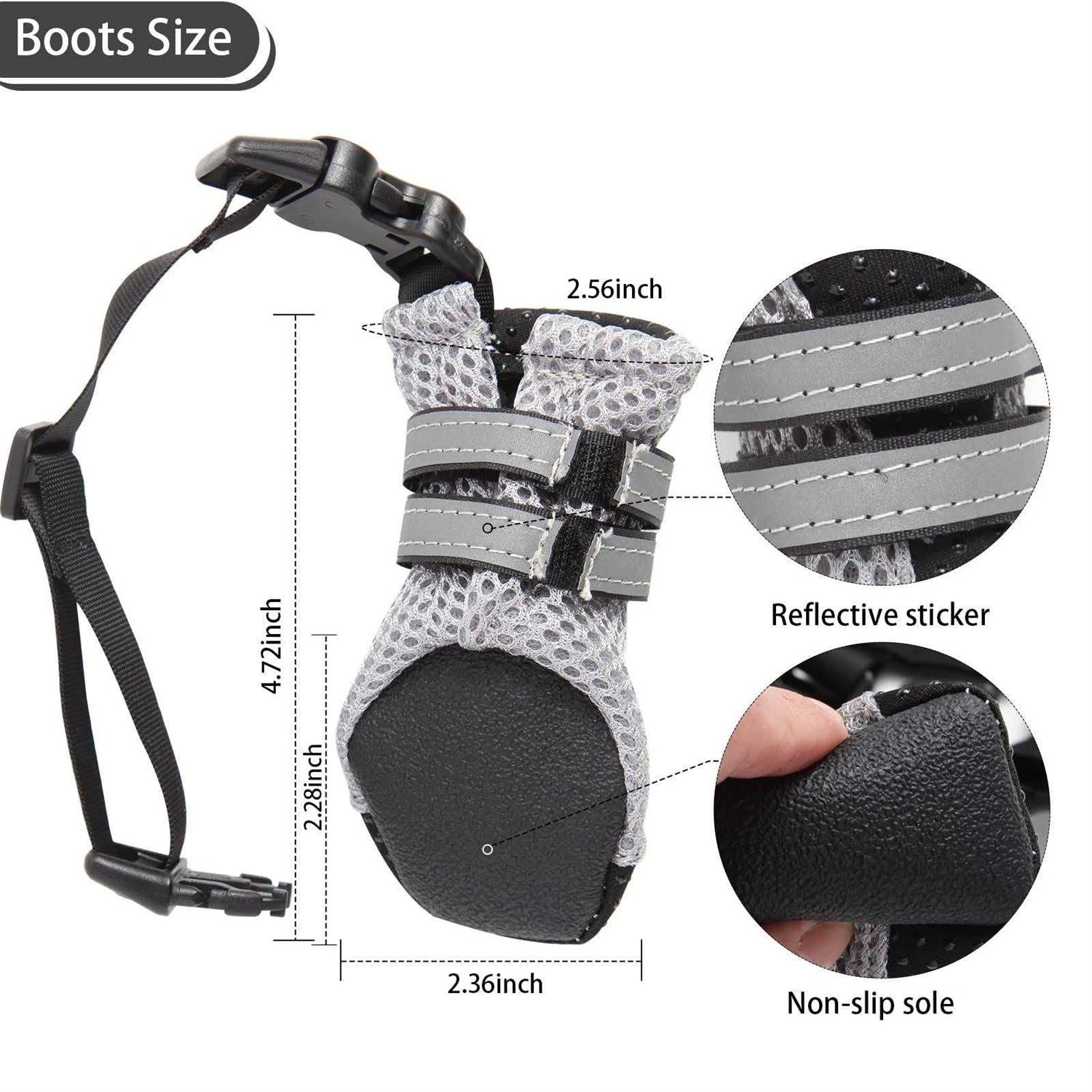 Dog Boots with Anti-Lost Design, Buckle Straps, and Weatherproof Q2727