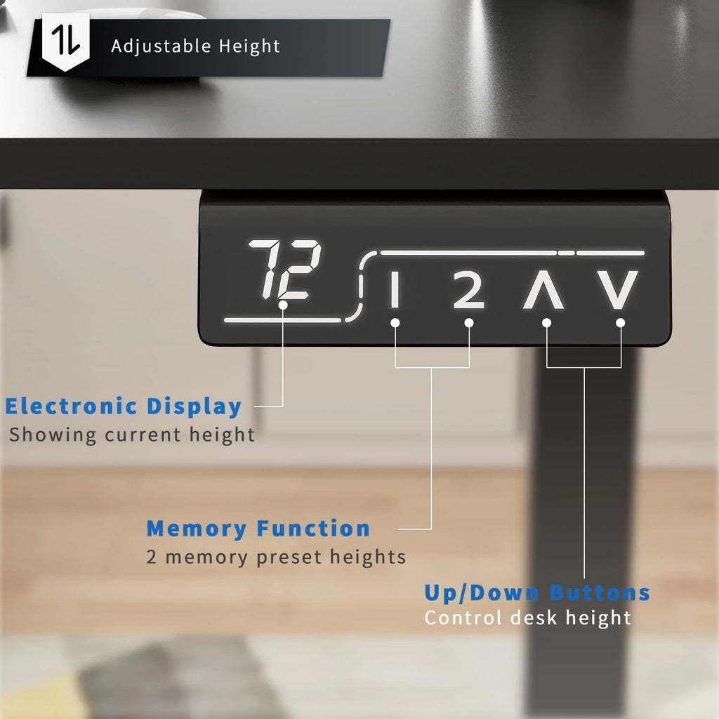 White 40 inch Electric Standing Desk B897410