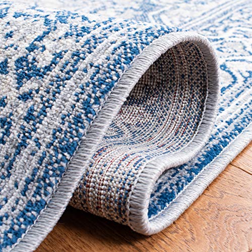 Navy & Grey Area Rug U838