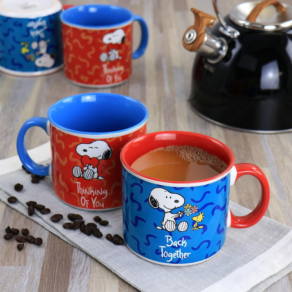 4 Piece 21oz Stoneware Mug Set L817212