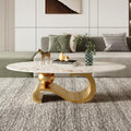 Gold Marble Top Coffee Table F4968