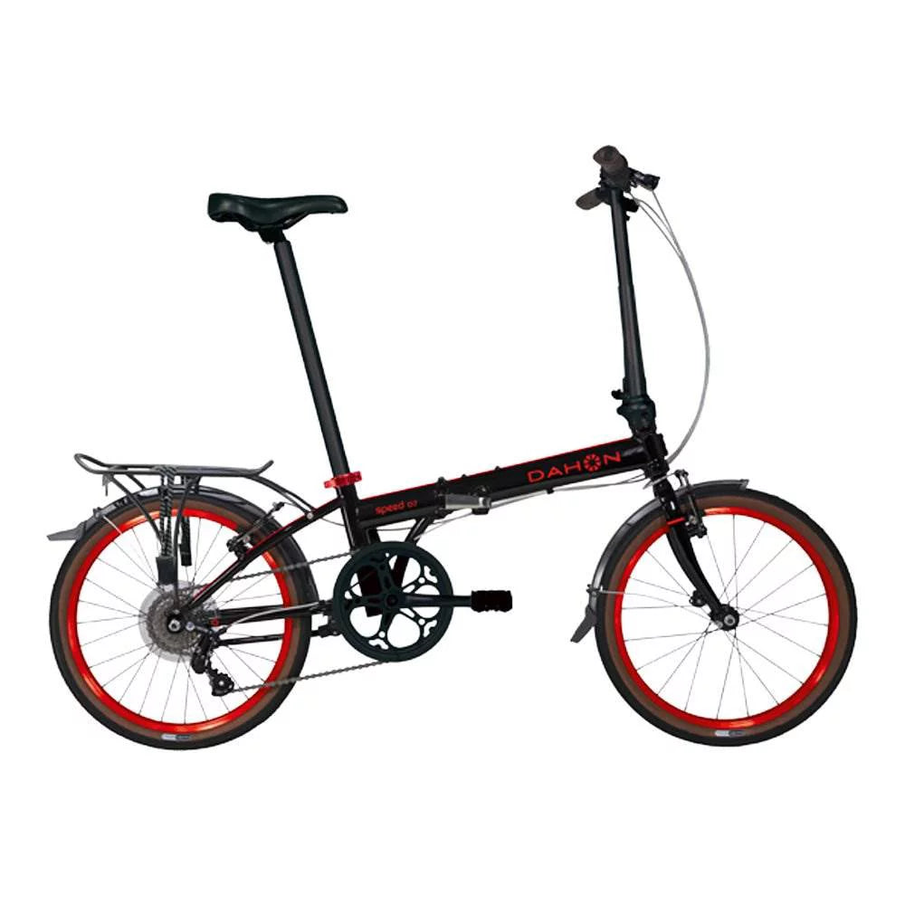 Black & Red 7-Speed Folding Bicycle O217749