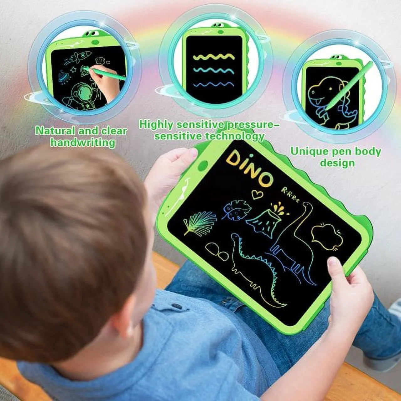 LCD Writing Tablet Drawing Board Dinosaur Toys E5468