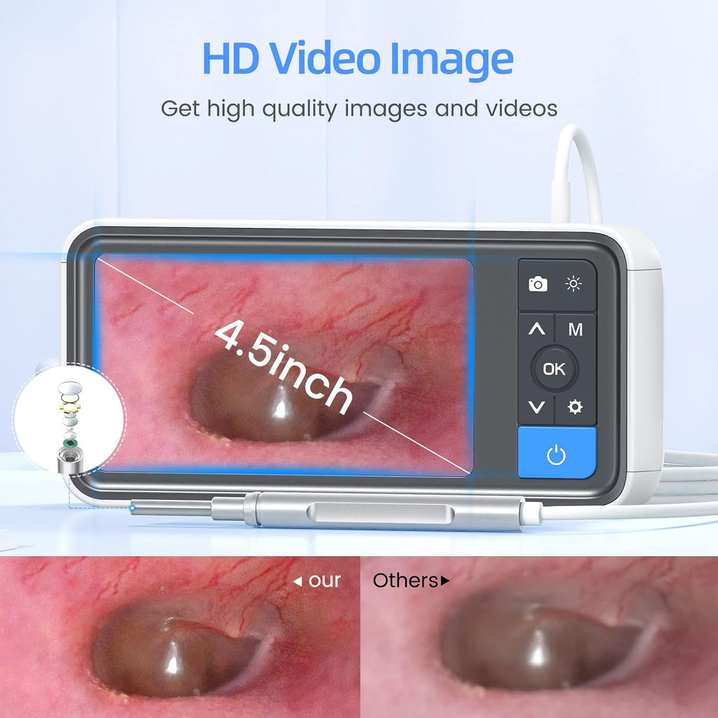1080P HD Ear Camera with IPS Screen and 32G Card T50009