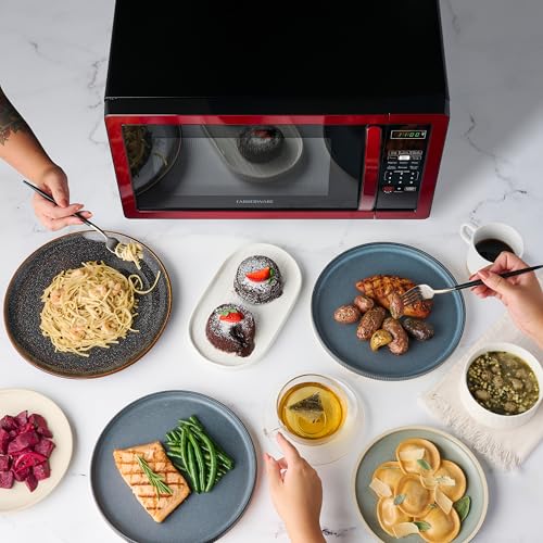 1000 Watts 1.1 cu ft Black Stainless Steel Microwave Oven N942304