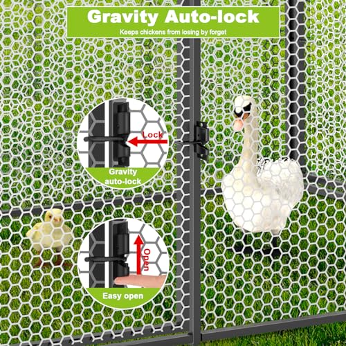 Large Chicken Run with Cover for Yard A127