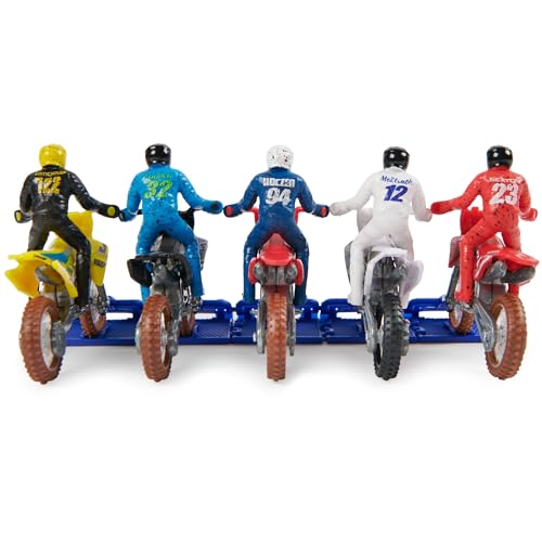 5-Pack 1:24 Scale Die-Cast Motorcycles with Rider Figure Y315