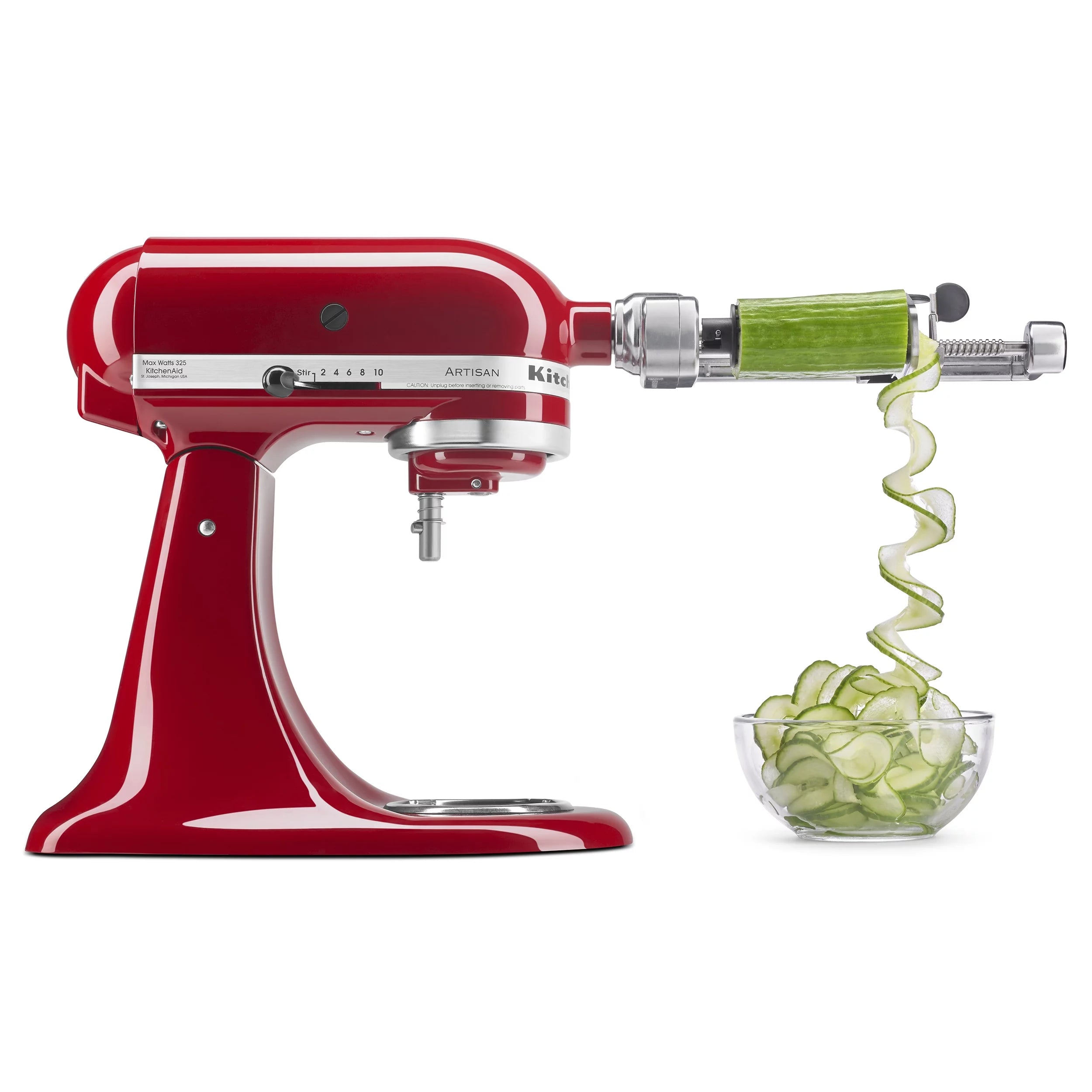 Silver Spiralizer Attachment with Peel, Core and Slice P206701