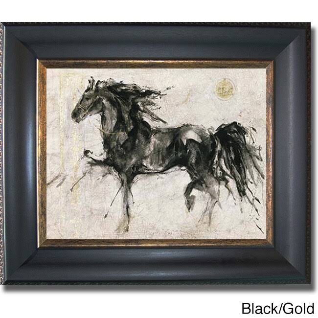 Framed Canvas (Black/Gold) A33346
