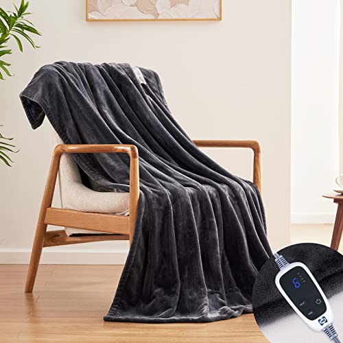 Beige Flannel Electric Blanket Full Size X223