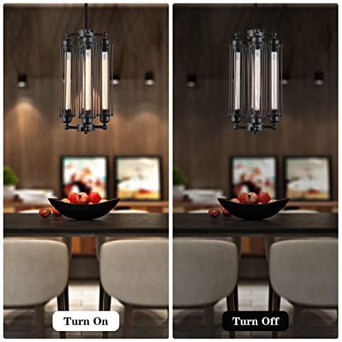 Industrial Steampunk Chandelier Vintage Pendant Light Ceiling Fixture (4 Heads) T62748