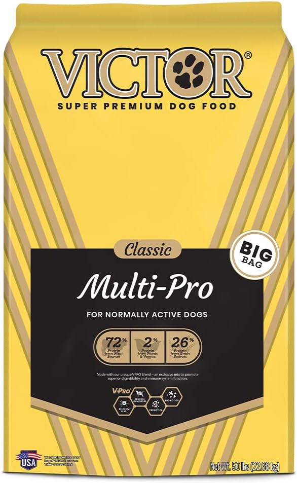 Multi-Pro Dry Dog Food with Beef, Chicken and Pork Protein, 50 lb G358