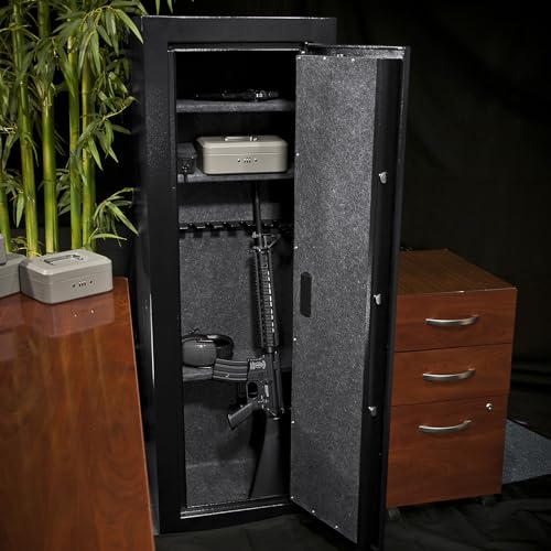 Biometric Fingerprint Rifle Safe with Removable Shelf L76842