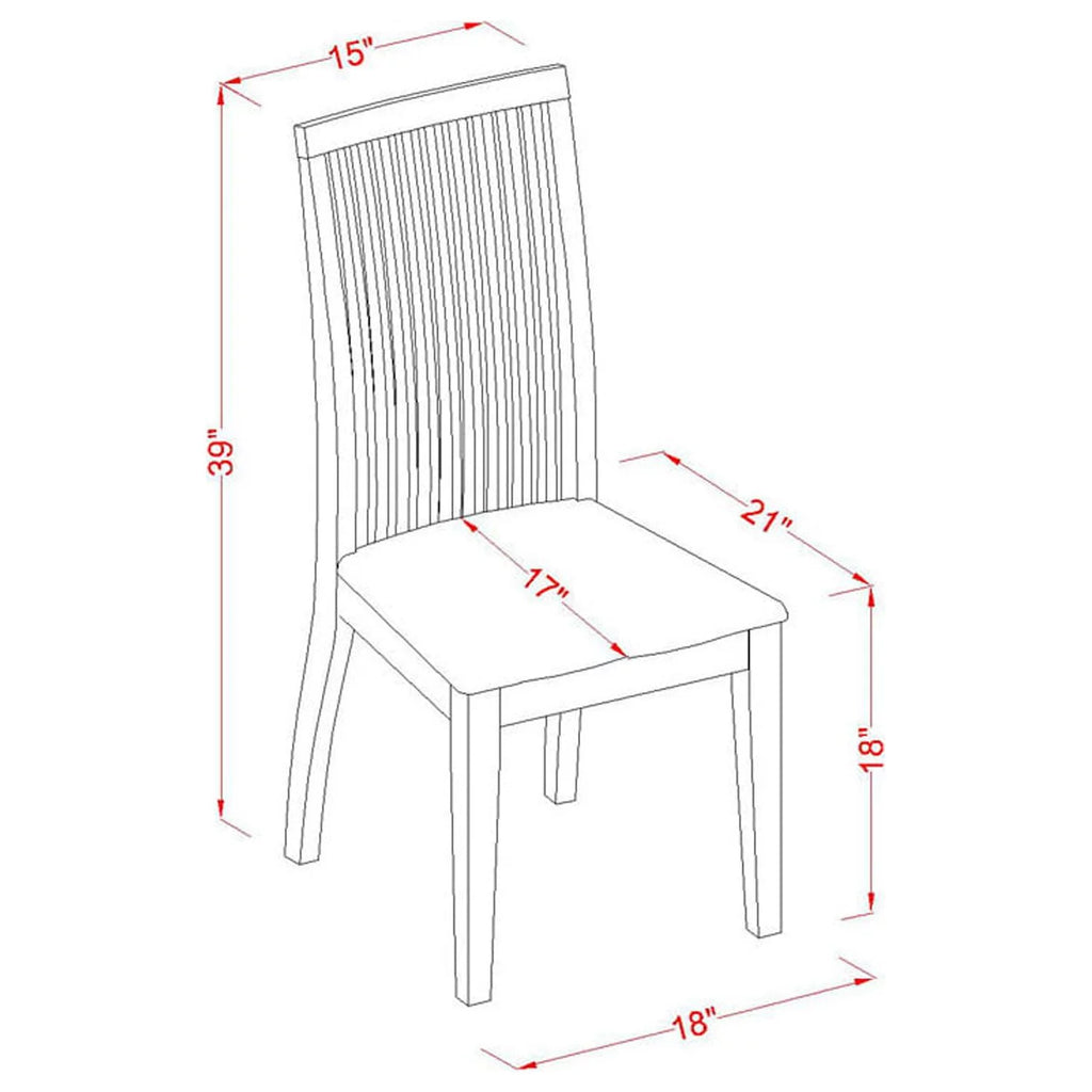 Linen White Wood Dining Chairs (Set of 2) Z71129