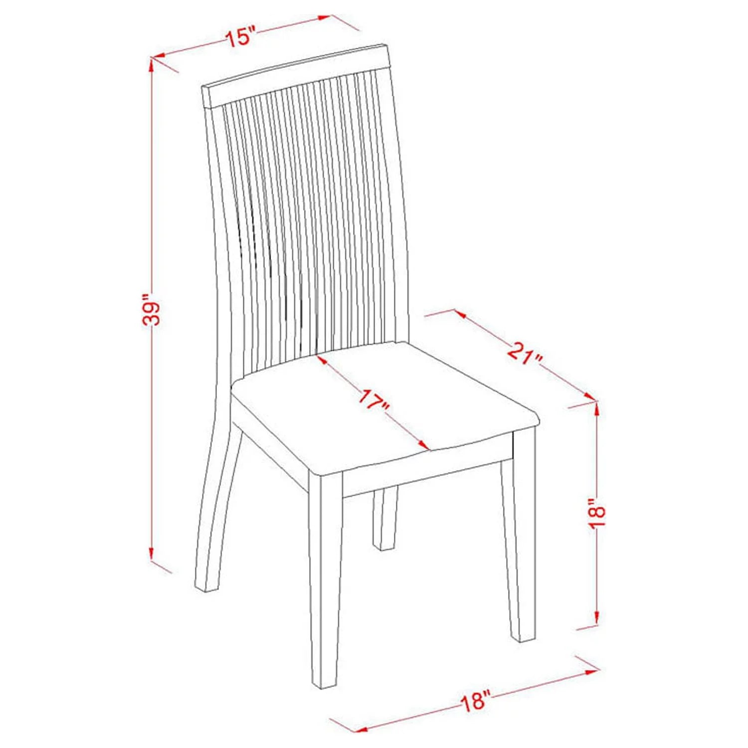 Linen White Wood Dining Chairs (Set of 2) Z71129