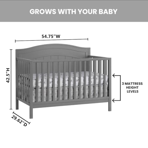 4-in-1 Convertible Crib, Snow White Q173461